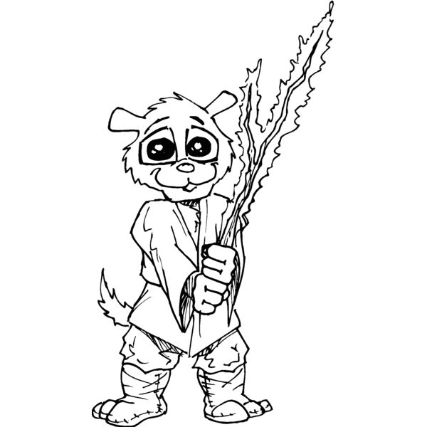 dog flaming sword Thumbnail
