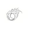 5 Pack - Oval Sticker 3 1/2 Thumbnail