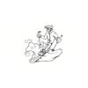 5 Pack - Oval Sticker 3 1/2 Thumbnail